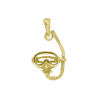 Pendentif masque et tuba de plongée plaqué or - La Petite Française