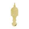Pendentif couteau tumi plaqué or GM - La Petite Française