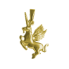 Pendentif Licorne ailée plaqué Or - La Petite Française