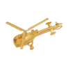 Pendentif hélicoptère Alouette III plaqué or - La Petite Française