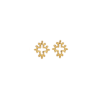 Boucles d'oreilles croix Occitane plaqué or - La Petite Française