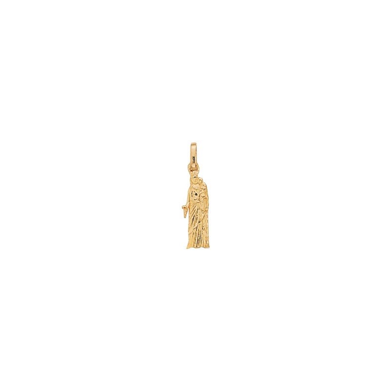 Pendentif Vierge à l'enfant de Notre-Dame plaqué or  - La Petite Française