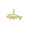 Pendentif poisson carpe plaqué or - La Petite Française