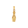 Pendentif quille de bowling plaqué or - La Petite Française