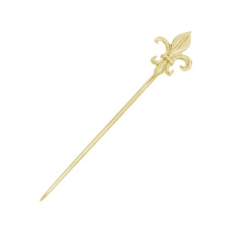 Epingle fleur de lys plaqué or - La Petite Française