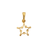 Pendentif étoile des neiges plaqué or - La Petite Française