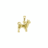 Pendentif Husky plaqué or - 17 MM - La Petite Française