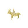 Pendentif chamois plaqué or - La Petite Française
