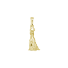 Pendentif chien berger Allemand assis plaqué or - 27 MM - La Petite Française