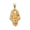 Pendentif crâne plaqué or - La Petite Française