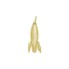 Pendentif fusée plaqué or - La Petite Française