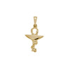 Pendentif caducée pharmacien PM plaqué or - La Petite Française