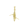 Pendentif canoë C2 plaqué or - La Petite Française