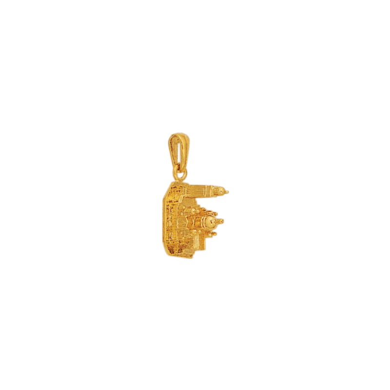 Pendentif Sacré-Coeur plaqué or - La Petite Française