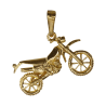 Pendentif moto-cross plaqué Or - La Petite Française