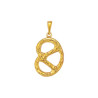 Pendentif Bretzel GM plaqué or - La Petite Française