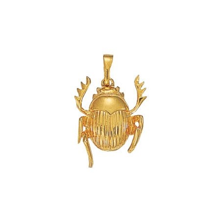 Pendentif scarabée plaqué or - 27 MM - La Petite Française