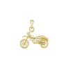 Pendentif moto-cross plaqué Or - La Petite Française