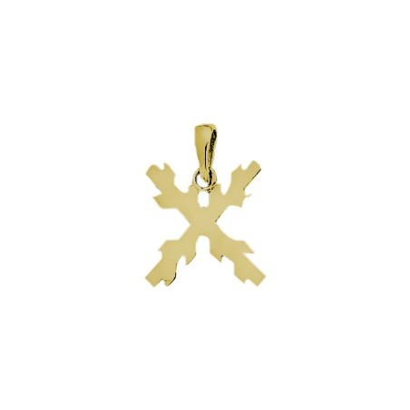 Croix de bourgogne plaqué or - La Petite Française