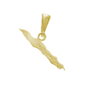 Pendentif carte Nouvelle-Calédonie plaqué or - La Petite Française