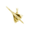 Pendentif avion Concorde plaqué Or - La Petite Française