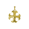 Croix Cathare en plaqué or - La Petite Française