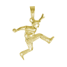 Pendentif joueur boule Lyonnaise plaqué or - La Petite Française