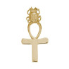 Pendentif Ankh et scarabée plaqué or - La Petite Française