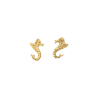 Boucles d'oreilles Hippocampe plaqué or - La Petite Française