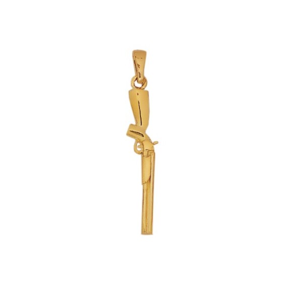 Pendentif fusil plaqué Or PM - La Petite Française