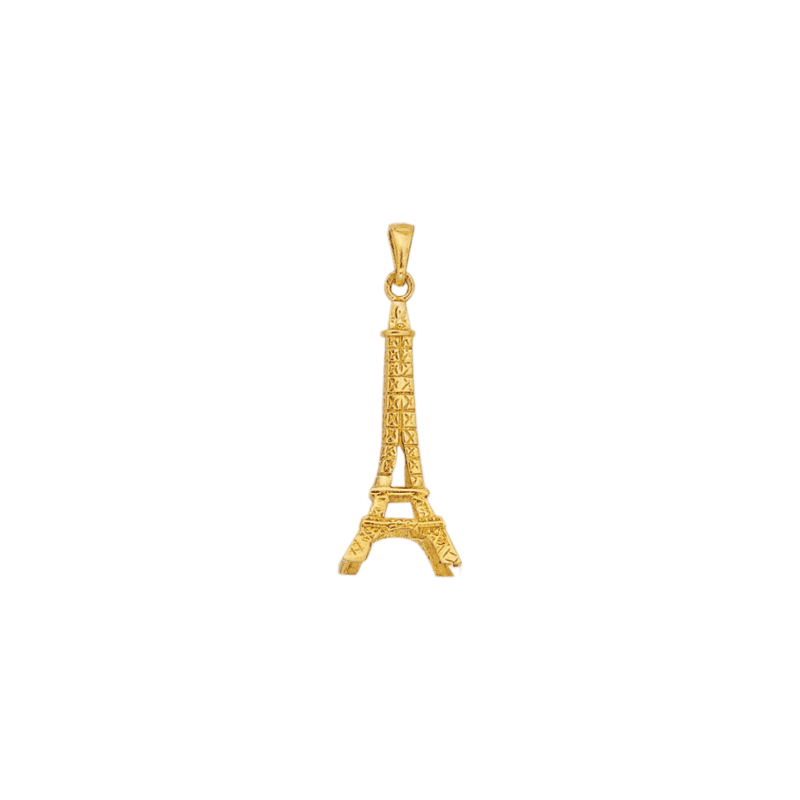 Pendentif tour Eiffel plaqué Or - 44 MM - La Petite Française