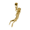 Pendentif plongeur plaqué or PM - La Petite Française