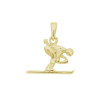 Pendentif skieur plaqué or - La Petite Française