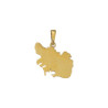Pendentif carte Morbihan plaqué Or - 20 MM - La Petite Française