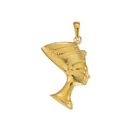 Pendentif reine Nefertiti plaqué or - 35 MM - La Petite Française