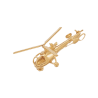 Pendentif hélicoptère Alouette III plaqué or - La Petite Française