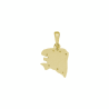 Pendentif carte Bretagne Ancestrale plaqué Or - 22 MM - La Petite Française