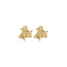 Boucles d'oreilles Trinacria plaqué or - La Petite Française