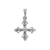 Croix fleur de Lys argent - 19 MM - La Petite Française