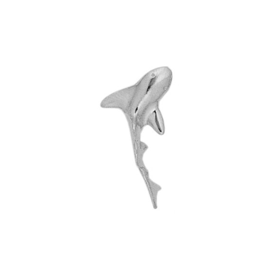Pendentif requin argent - La Petite Française