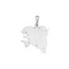 Pendentif carte Bretagne Ancestrale argent - 29 MM - La Petite Française