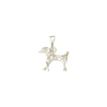 Pendentif chien Caniche argent - 18 MM - La Petite Française