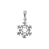 Pendentif cristal de neige argent - La Petite Française