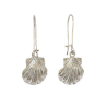 Boucles d'oreilles Coquille Saint-Jacques argent - La Petite Française
