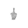 Pendentif panier de basket-ball argent - La Petite Française