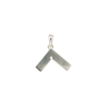 Pendentif équerre argent - La Petite Française