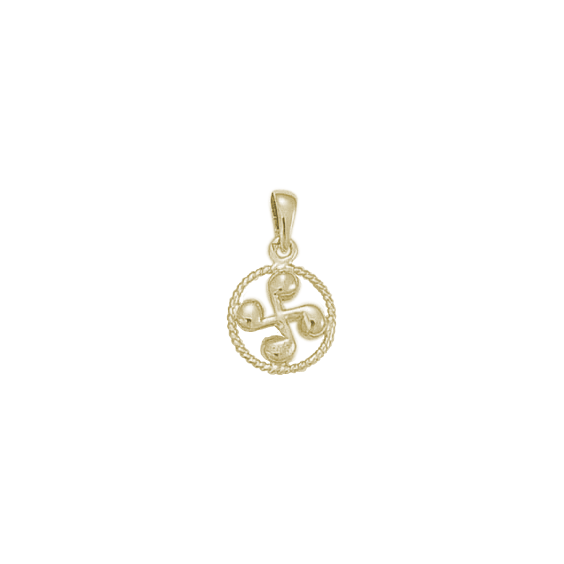 Croix Basque cercle MM argent - La Petite Française