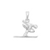 Pendentif skieur Argent GM - La Petite Française