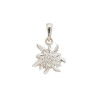 Pendentif edelweiss argent PM - La Petite Française