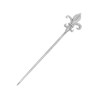 Epingle fleur de lys argent - La Petite Française